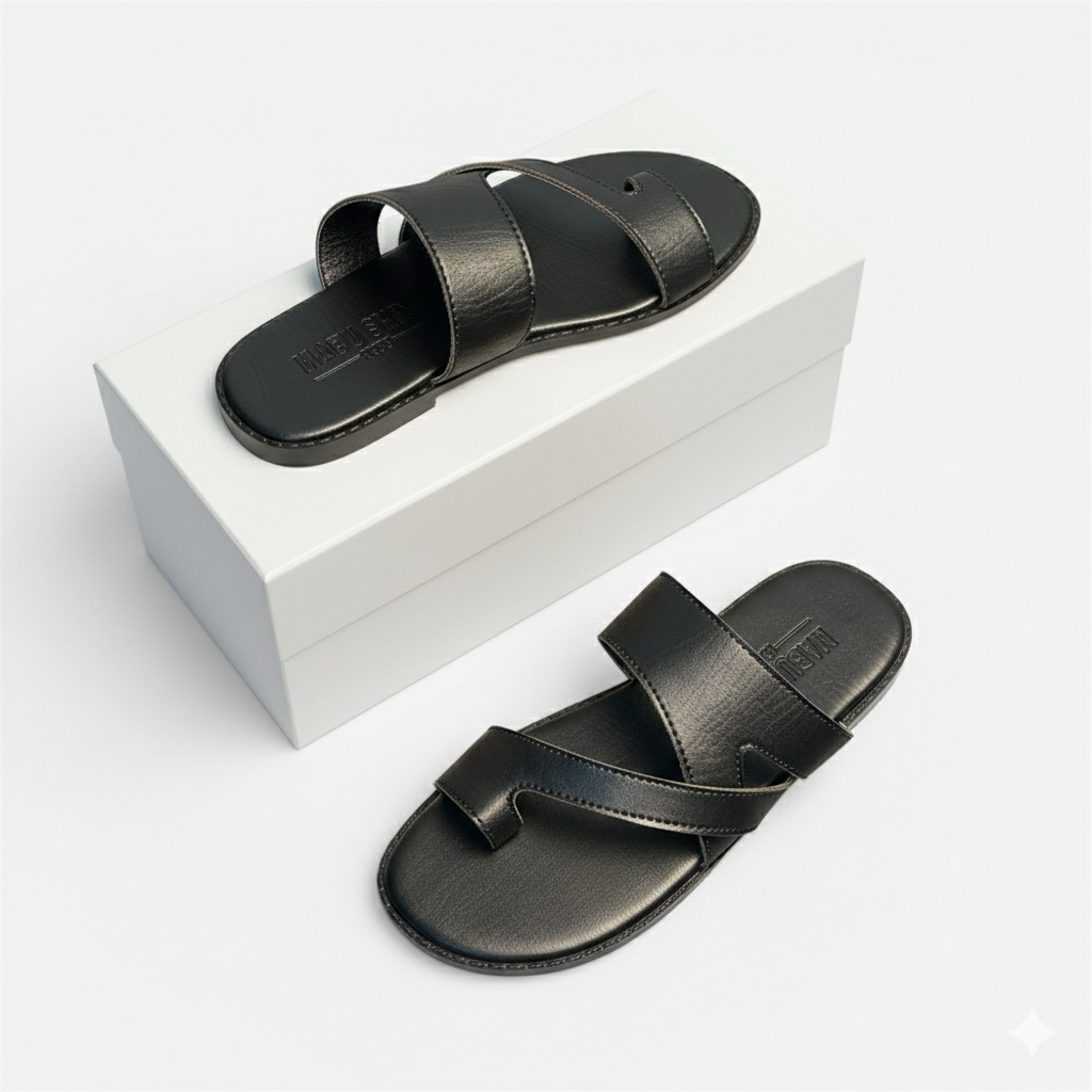 Dép Da Xỏ Ngón Nam Cao Cấp,Thiết Kế Trẻ Trung ,Sang Trọng,Đế Nhẹ Êm,Form Ôm Chân,Phù Hợp Mọi Outfit   ( XỎ NGÓN )