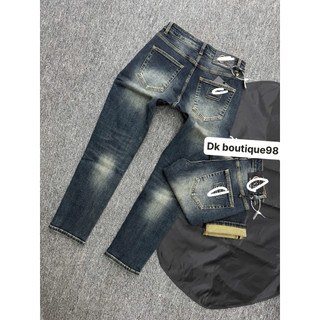 .	Quần Jean Nam xanh Slim Fit Co Giãn Nhẹ Thời Trang Cá Tính 8183 | Quần Jean Nam Đẹp Đi Chơi Dạo Phố