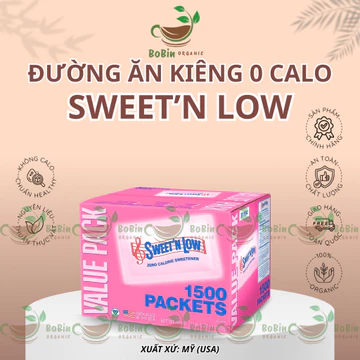 [Date 2027] Set 100 gói Đường Ăn Kiêng Sweet'n Low 0 Calo - Dành cho người ăn kiêng, tiểu đường