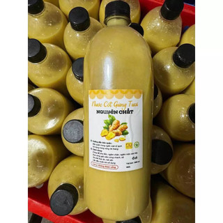 Nước Cốt Gừng Tươi Nguyên Chất -1000 ml, Ngâm Chân Giữ Ấm Cơ Thể Bảo Vệ Sức Khoẻ