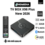 TV BOX X98 Plus 2026 RAM 4GB Bộ nhớ 32GB Điều Khiển Giọng Nói Bảo Hành Chính Hãng 1 Năm Cài Sẵn Ứng Dụng — ảnh 1