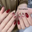 NAIL BOX MẮT MÈO ĐỎ MIX HOA ĐỎ TRÁNG GƯƠNG TẾT