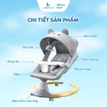 (HỎA TỐC - CÓ BÁNH XE) Nôi Điện Ru Ngủ Tự Động Cho Bé Sơ Sinh Cao Cấp Kèm Bàn Ăn Dặm, Nôi Rung Ru Ngủ Cho Bé LAXANH KIDS — ảnh 3