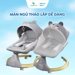 (HỎA TỐC - CÓ BÁNH XE) Nôi Điện Ru Ngủ Tự Động Cho Bé Sơ Sinh Cao Cấp Kèm Bàn Ăn Dặm, Nôi Rung Ru Ngủ Cho Bé LAXANH KIDS — ảnh 8