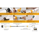 Qimedo Máy Chà Sàn Điện 21V Pin Makita 2 Pin 1 Sạc 8 Đầu Chải 3 Tốc Độ Vệ Sinh Nhà Tắm Sàn Nhà Ô Tô — ảnh 8