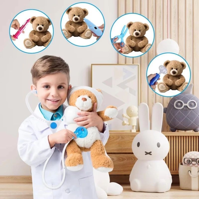 Bộ 60 Món Đồ Chơi Bác Sĩ Cho Bé Gái Hộp Y Tế Mô Phỏng Đồ Chơi Bác Sĩ Y Tá Cứu Thương Nhập Vai Đồ Chơi Trẻ Em