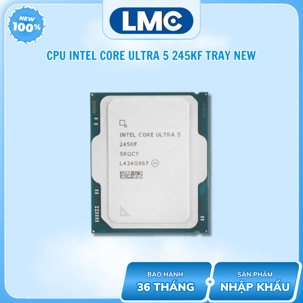 [ Full VAT ] CPU Intel Core Ultra 5 245KF / Ultra 7 265KF Tray New ...