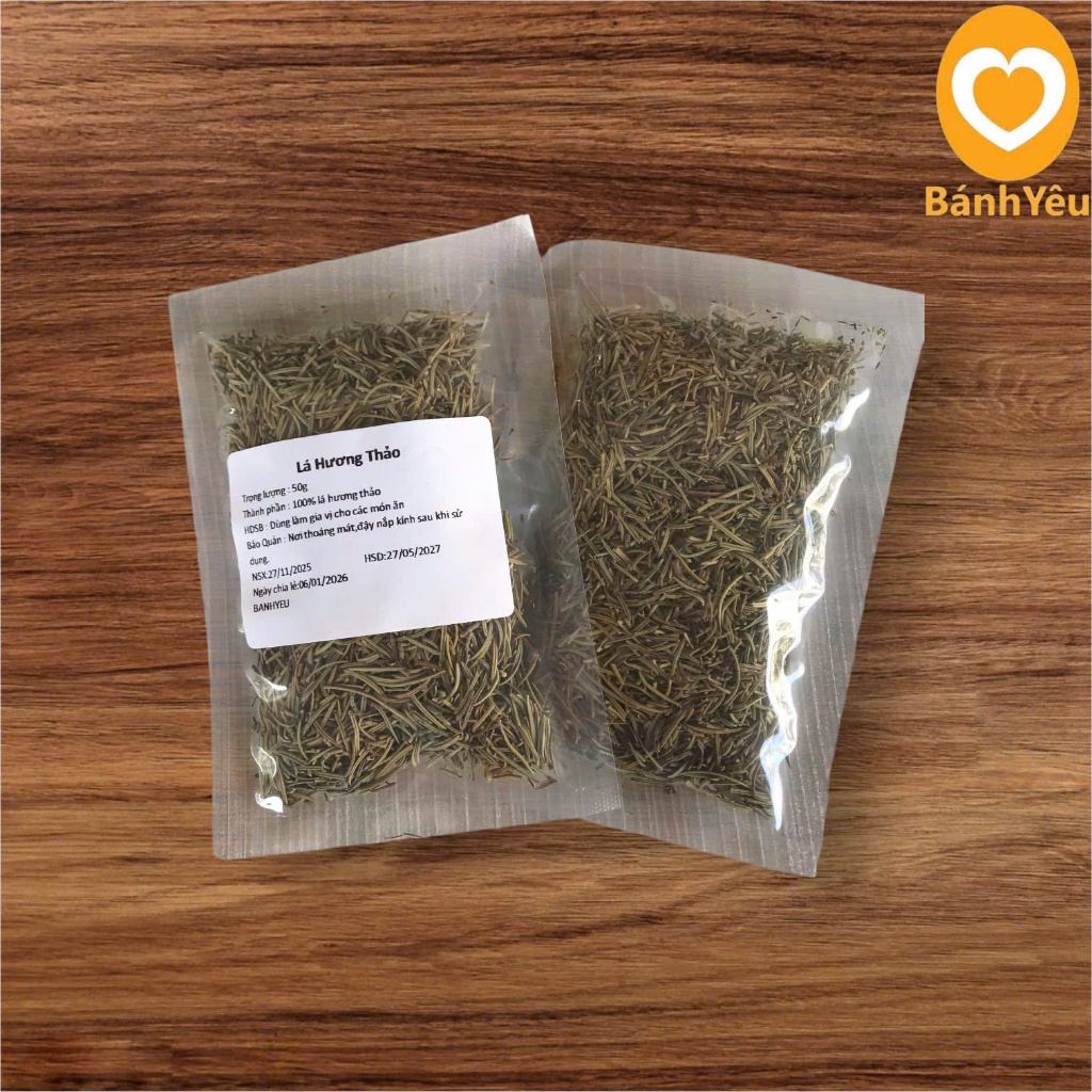 Lá hương thảo khô Chia 50g – Gia vị tạo mùi thơm tự nhiên cho món ăn