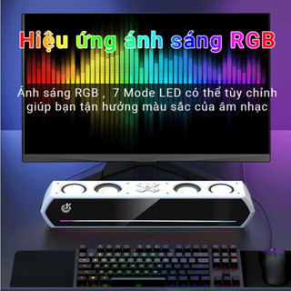 Loa Bluetooth JK-1119 Gaming RGB 7+1 Âm Thanh Bass Cực Hay Nhỏ Gọn Pin Trâu Để Bàn Chơi Game Cực Đẹp