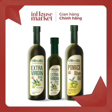 DẦU OLIU POMACE & DẦU OLIU EXTRA VIRGIN OLIVOILÀ NGUYÊN CHẤT CAO CẤP- CHAI 250ML & 750ML