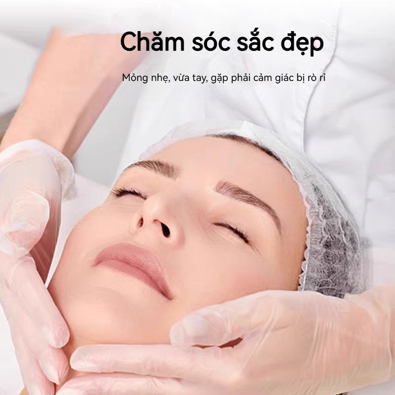 Găng Tay PVC Một Lần An Toàn Thực Phẩm Chống Nước Siêu Bền Đa Năng Cho Vệ Sinh Gia Đình và Chế Biến Đồ Ăn
