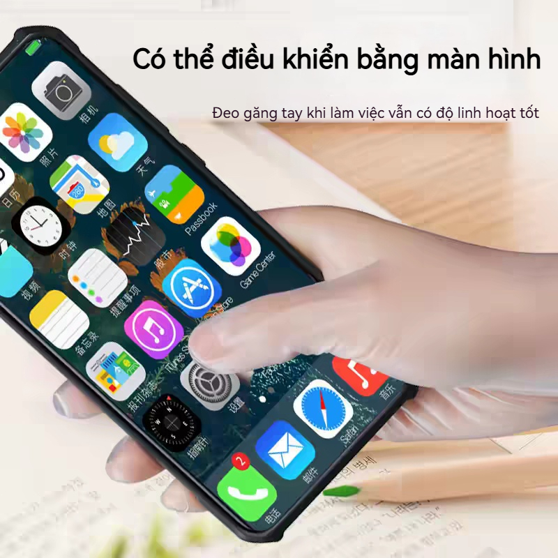 Găng Tay PVC Một Lần An Toàn Thực Phẩm Chống Nước Siêu Bền Đa Năng Cho Vệ Sinh Gia Đình và Chế Biến Đồ Ăn