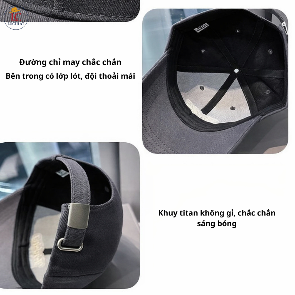 Mũ Lưỡi Trai Nam Nữ Thêu Chữ Cloud, Nón Lưỡi Trai Kaki Dày Dặn Form Cứng Phong Cách Cá Tính Unisex