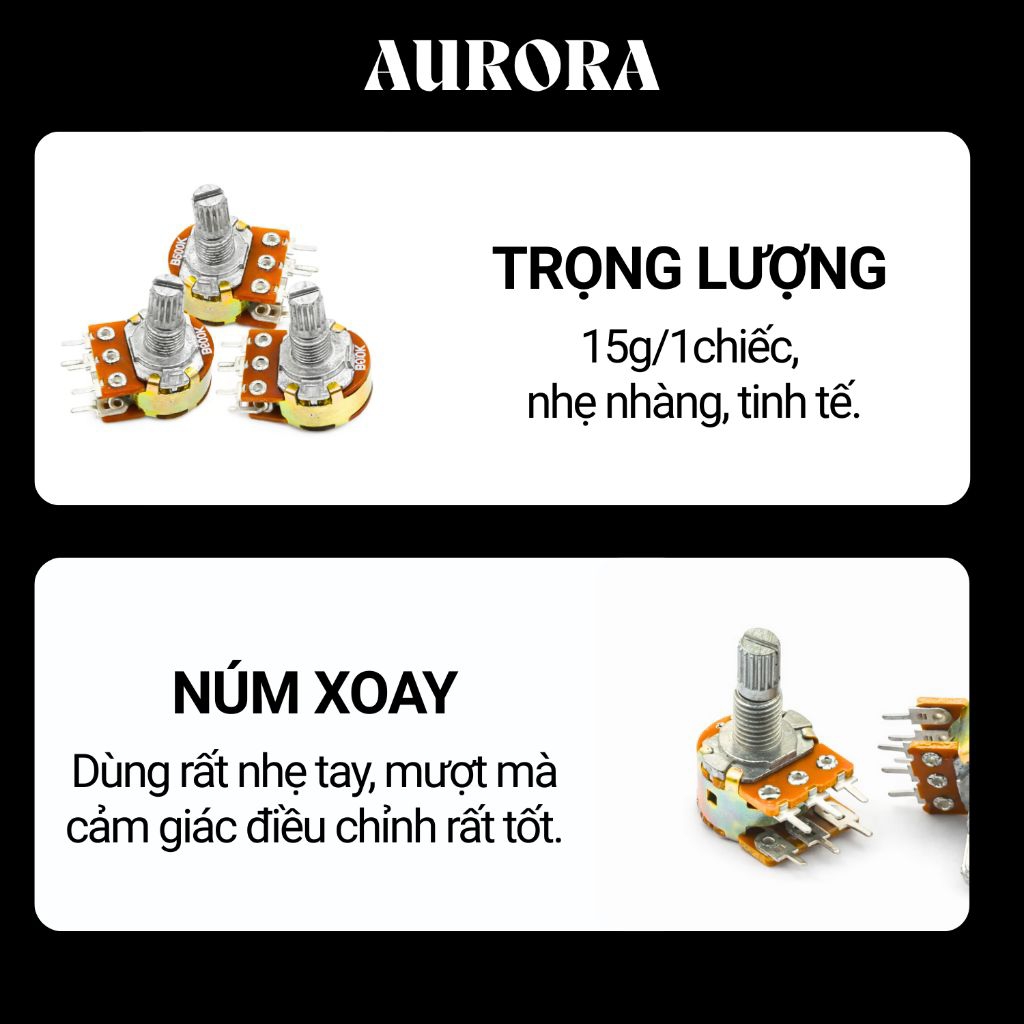Triết Áp Đôi 6 Chân, Chiết Áp WH148 1K 2K 5K 10K 20K 50K 100K 200K 500K 1M