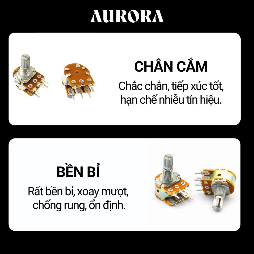 Triết Áp Đôi 6 Chân, Chiết Áp WH148 1K 2K 5K 10K 20K 50K 100K 200K 500K 1M