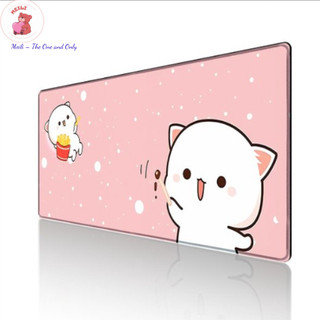 ( TẶNG SET 10 KHẨU TRANG) Miếng lót chuột Vịt Peace nJoy 80x30 hoạt hình dễ thương chống nước cực êm Meili Store