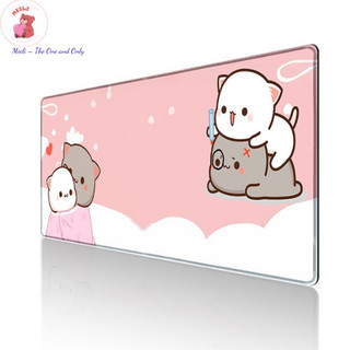( TẶNG SET 10 KHẨU TRANG) Miếng lót chuột Vịt Peace nJoy 80x30 hoạt hình dễ thương chống nước cực êm Meili Store