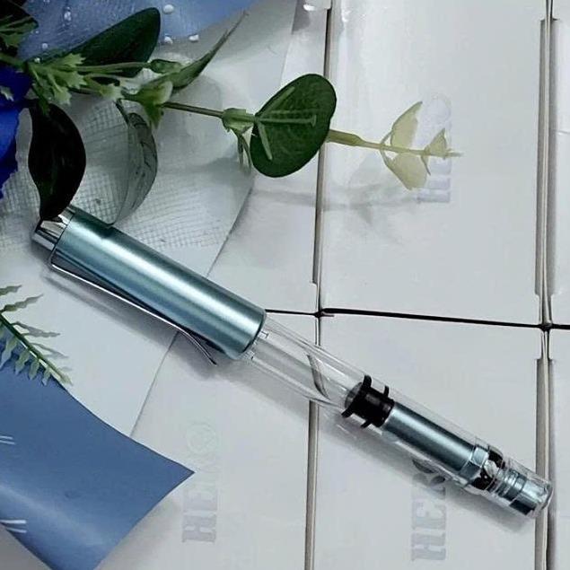 Bút Máy Luyện Chữ Đẹp T-09 Ngòi Lá Tre Kim Tinh - Nét Thanh Đậm Sắc Sảo, Thân Trong Suốt Cho Học Sinh Tiểu Học