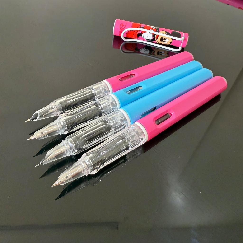 Bút Máy Xóa Được S04 Cho Học Sinh Lớp 1-5 - Ngòi Mài 0.38mm Viết Êm, Tẩy Sạch, Dùng Được Mực Ống & Bơm
