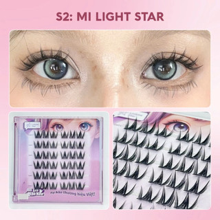 Lông mi giả sẵn keo Lookme Star dễ dàng gắn, có độ cong tự nhiên, mi giả gân trong mềm nhẹ, tái sử dụng được nhiều lần