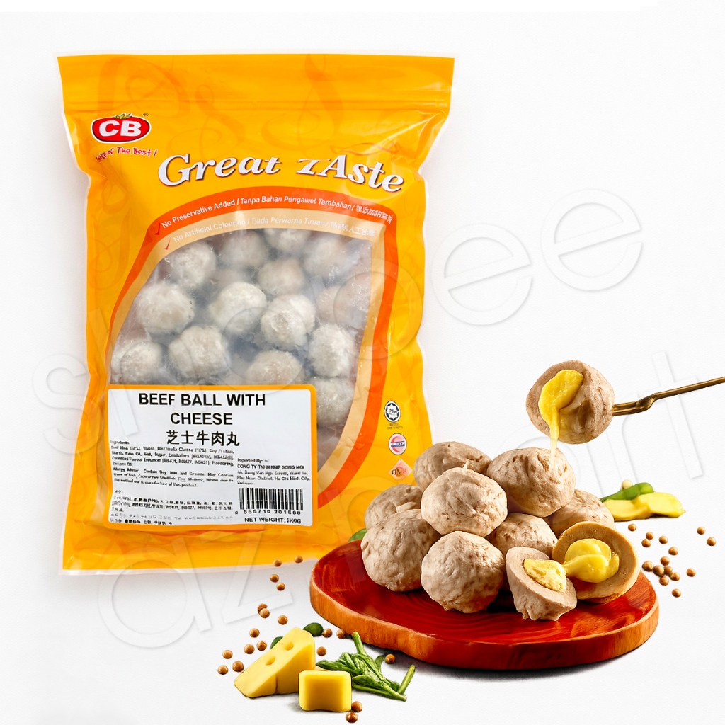 Bò Viên Nhân Phô Mai Viên Thả Lẩu Cao Cấp Malaysia CB