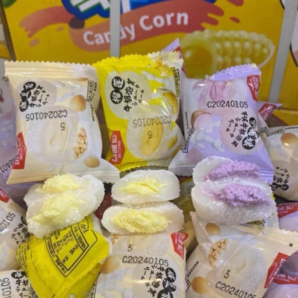 [500G - 1KG] Bánh Mochi Kem Lạnh Mix Vị Đài Loan Nhân Bơ - Sữa đậu xanh - Khoai môn - Sầu riêng
