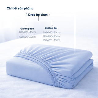 [MỚI 2026] Ga Trải Gường Tencel 60S Cao Cấp | Màu Trơn | Vải Tencel 100%, Mát Lạnh, Chất Vải Mịn Màng