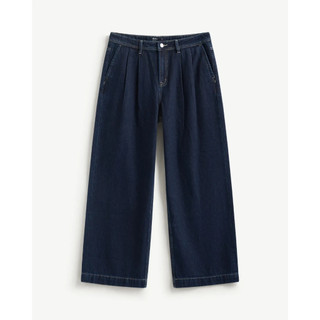 Quần Denim Nam Navy Xếp Ly Form Baggy - ROUTINE 10F25DPA031