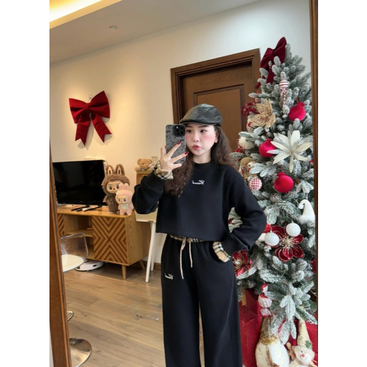 Set đồ nữ, đồ bộ nữ DONNA HCOM3646 chất nỉ bông form rộng dáng thể thao trẻ trung