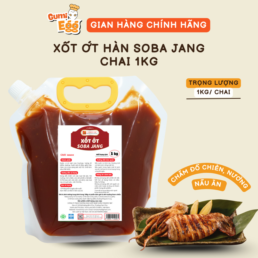 Xốt Ớt Sobajang Tomato T&P Xốt Ớt Cay Hàn Quốc, Chấm Hải Sản Nướng, Chấm Đồ Chiên, Các Món Xào Cay