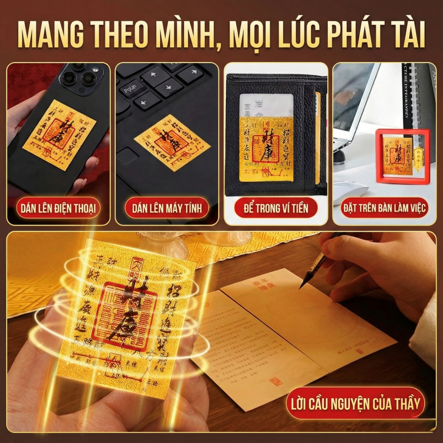 Hình dán điện thoại, hình dán sticker may mắn năng lượng tích cực, món quà ý nghĩa cho gia đình và người thân.