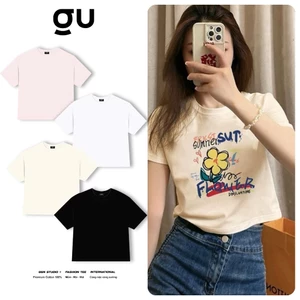 Áo Thun Croptop Nữ Y2K Cotton 100% - Áo Phông Croptop Basic Streetwear Form Lửng Cổ Tròn Mịn Đẹp Hot Trend Mới