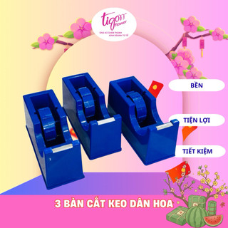 Combo 3 hộp cắt băng keo để bàn Dân Hoa - dùng bó hoa tiện lợi, nhanh chóng, dễ thao tác