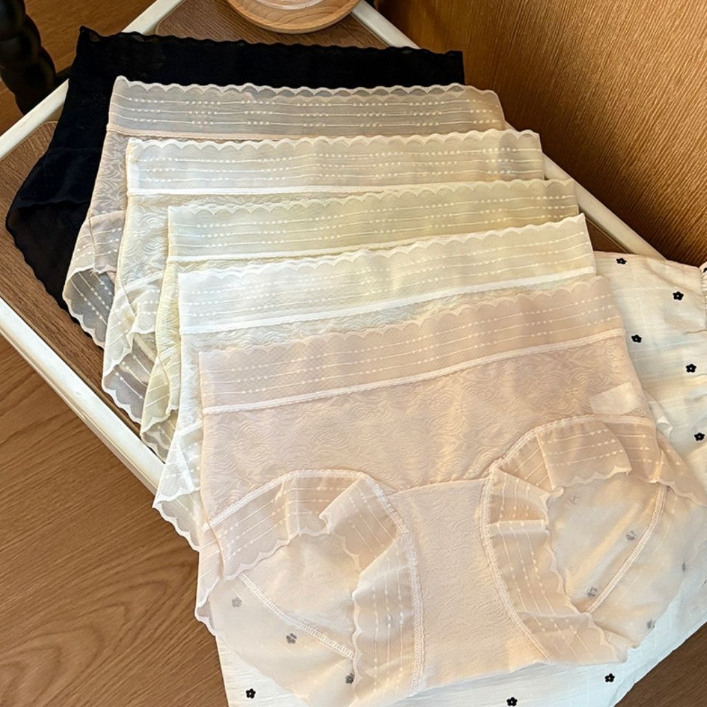 Quần lót su viền lụa nữ sang trọng gợi cảm đáy lót cotton kháng khuẩn cạp vừa tôn dáng LANIXA L5620
