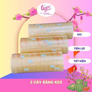3 cây băng keo chuyên dụng bó hoa 2,4cm (12 cuộn/cây) dai, chắc chắn, tiện lợi