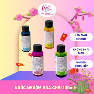 [Bambi] Chai 100ml NƯỚC NHUỘM MÀU HOA TƯƠI (nhiều màu sắc) - Lên màu đẹp, bền và đều màu (ĐƯỢC ĐỒNG KIỂM)