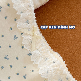 [ MẪU MỚI ] Quần Lót Nữ Cotton Họa Tiết Dễ Thương, Quần Chip Nữ Dáng Đùi Kháng Khuẩn AMYBRA L5522