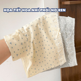 [ MẪU MỚI ] Quần Lót Nữ Cotton Họa Tiết Dễ Thương, Quần Chip Nữ Dáng Đùi Kháng Khuẩn AMYBRA L5522