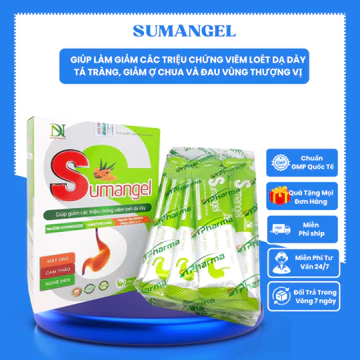 Gel dạ dày SUMANGEL giảm viêm loét dạ dày,tá tràng trào ngược acid dịch vị dạ dày