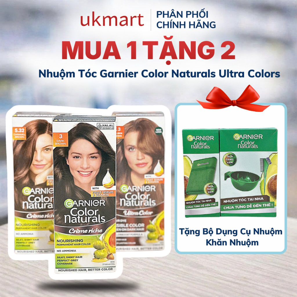 Kem Nhuộm Tóc Tại Nhà Màu Thời Trang - Garnier Color Naturals Ultra ...