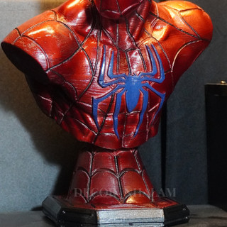 Tượng Bán Thân Spider-Man 30cm | Sơn Metallic Cao Cấp | Resin | Decor Phòng Game – Phòng Khách