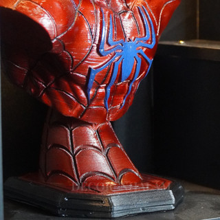 Tượng Bán Thân Spider-Man 30cm | Sơn Metallic Cao Cấp | Resin | Decor Phòng Game – Phòng Khách