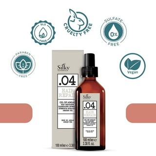 Tinh dầu phục hồi tóc hư tổn Silky Argan Oil 100ml [ TN ]