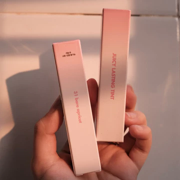[SON CHIẾT][31 BARE APRICOT] Son Tint bóng siêu lì, căng mọng cho môi Hàn Quốc RM Juicy Lasting Tint 5.5g
