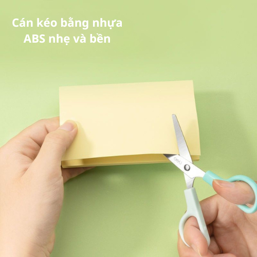 Kéo Mini Có Nắp Đậy, Kéo Cắt Giấy Thủ Công Cho Bé, Kéo Deli An Toàn Cho Bé Có Bọc Nhựa Bên Ngoài