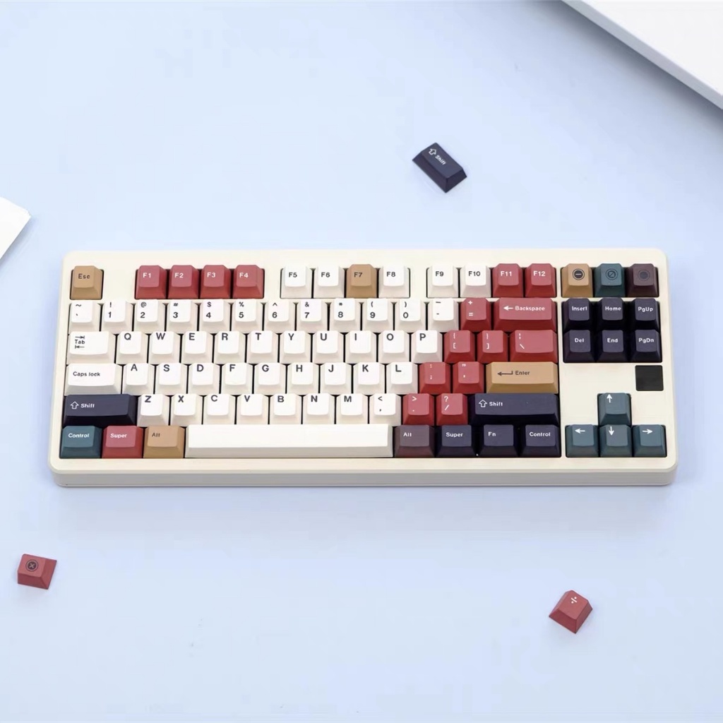 Keycap ST Retro Mixed Lights - Song ngữ | Chất liệu PBT | Profile Cherry | Keyboard Studio | BigBuy360 - bigbuy360.vn