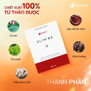 Giảm cân Slim Be của Bealive hỗ trợ giảm cân hộp 30 viên - hàng chính hãng