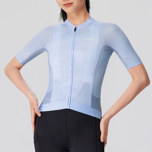 FSS019B - Áo Đạp Xe UKE Nữ Light Blue – Vải Italia Thoáng Mát, Nhanh Khô, Co Giãn 4D, Form Chuẩn