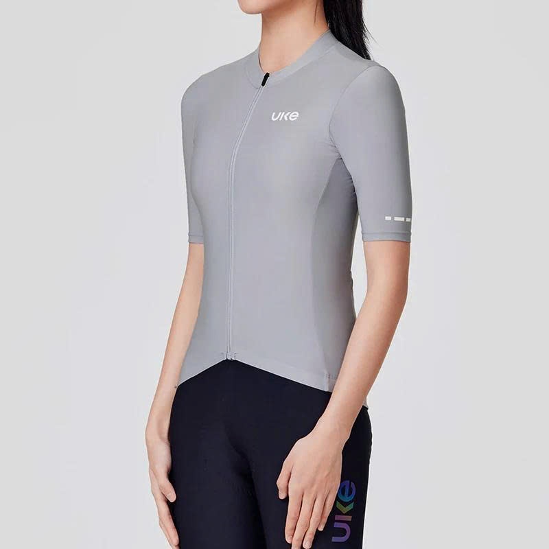 JSS010B - Áo Đạp Xe Nữ UKE Dusky Purple – Dòng Cao Cấp, Chất Vải Ý Co Giãn 4D, Thoáng Khí & Nhanh Khô