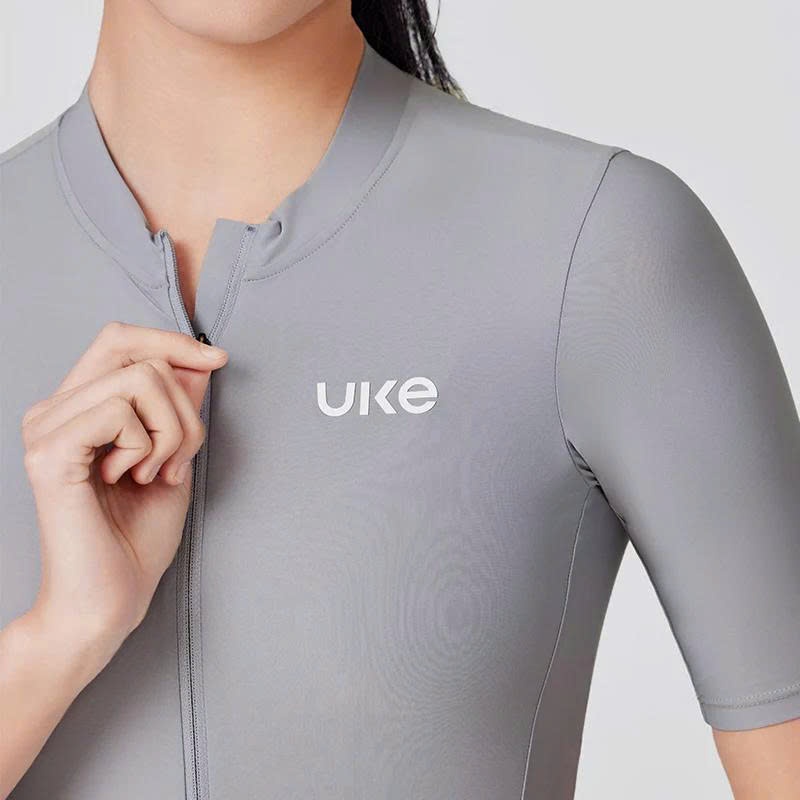 JSS010B - Áo Đạp Xe Nữ UKE Dusky Purple – Dòng Cao Cấp, Chất Vải Ý Co Giãn 4D, Thoáng Khí & Nhanh Khô
